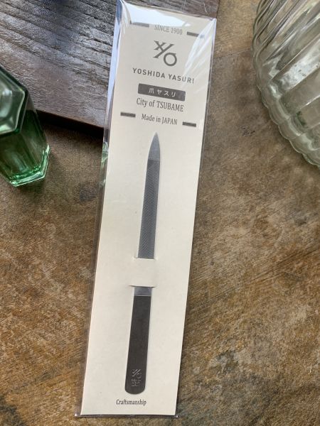 Spitze Profi Nagelfeile, silber matt